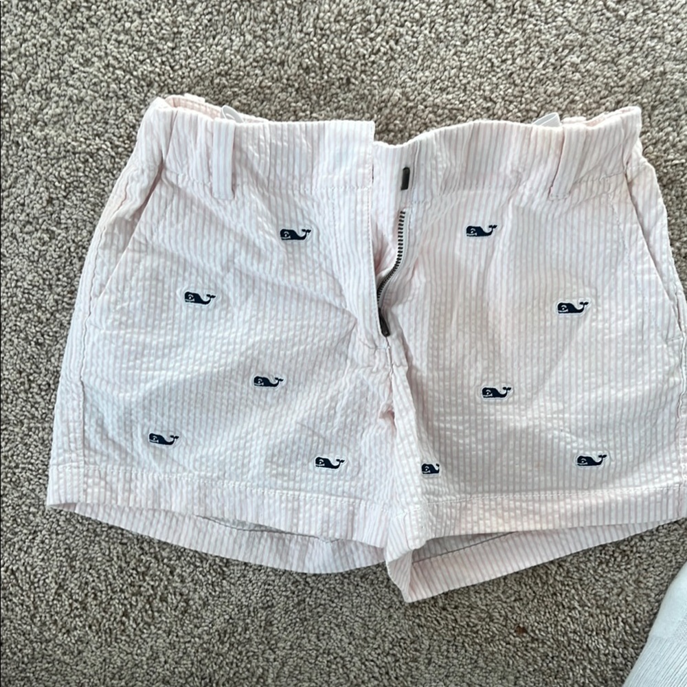 Vineyard Vines Pink Striped Whale Shorts